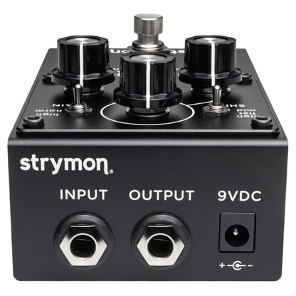 Top ports view of Strymon La Brea Analog Tape Drive Pedal on white background