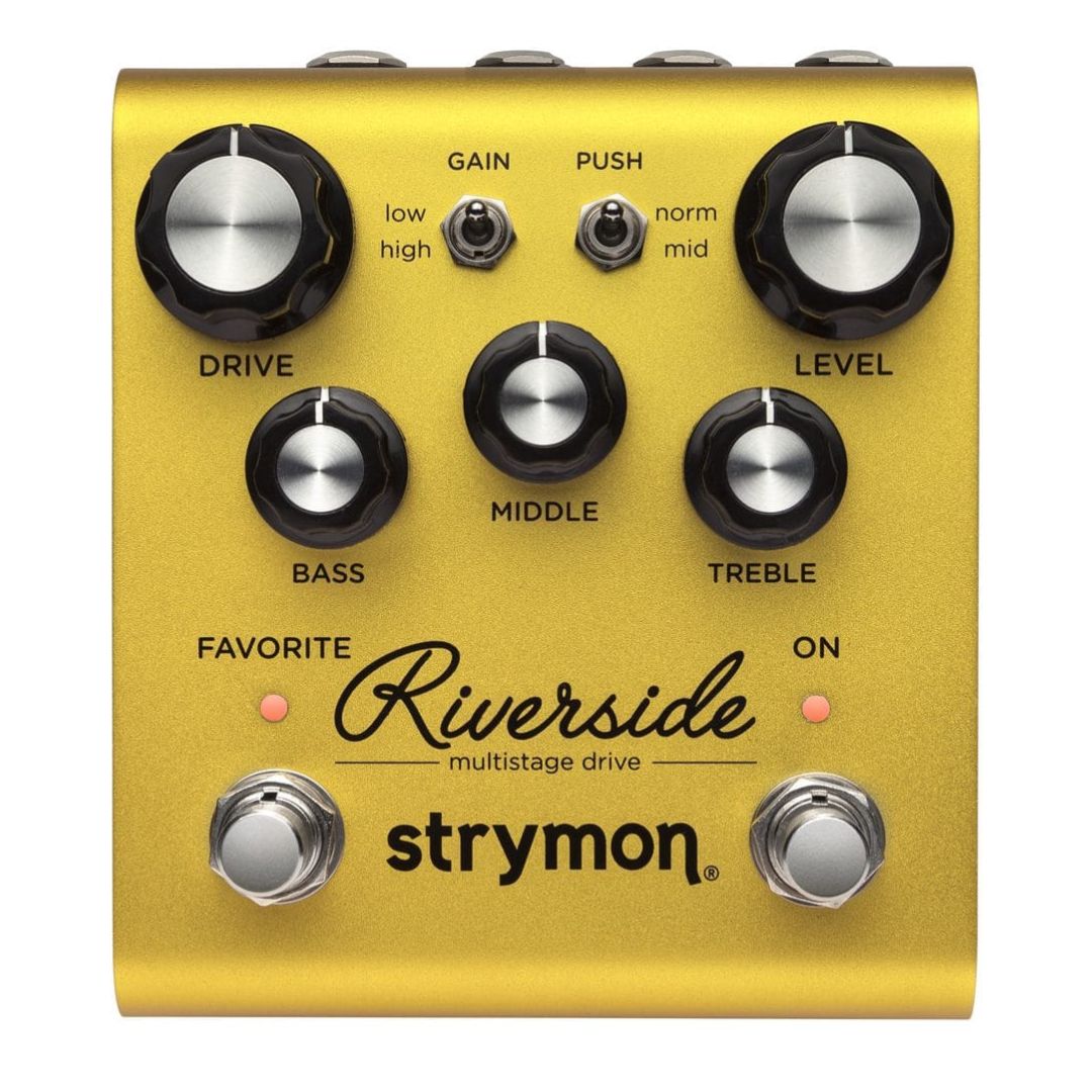 Front view of Strymon Riverside on white background