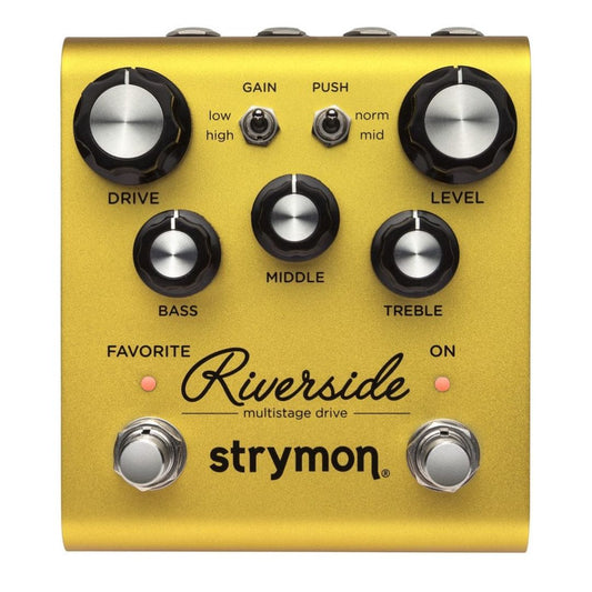 Front view of Strymon Riverside on white background