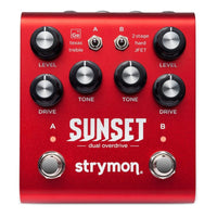 Front view of Strymon Sunset on white background