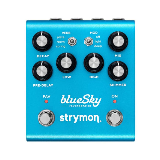 Front view of Strymon blueSky on white background