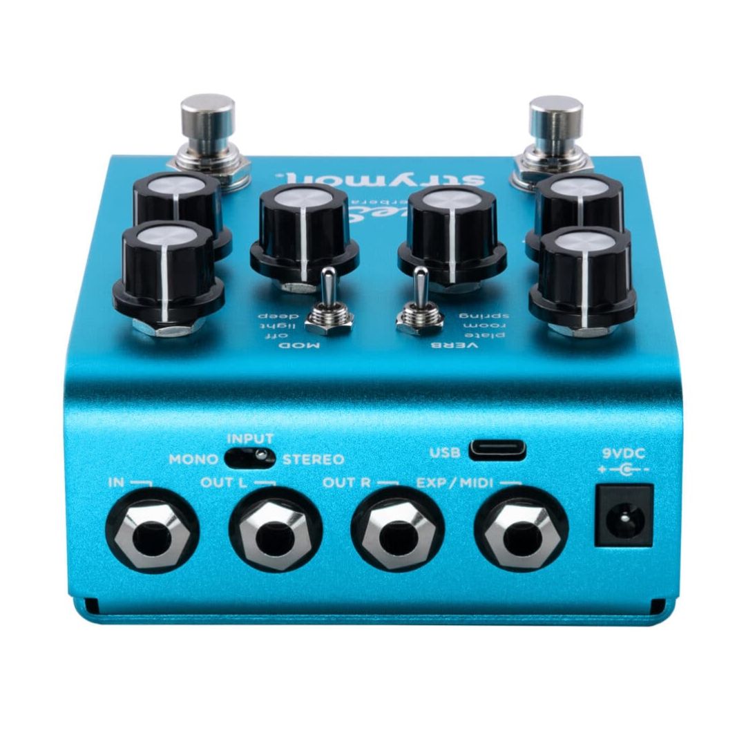 Rear view of Strymon blueSky on white background