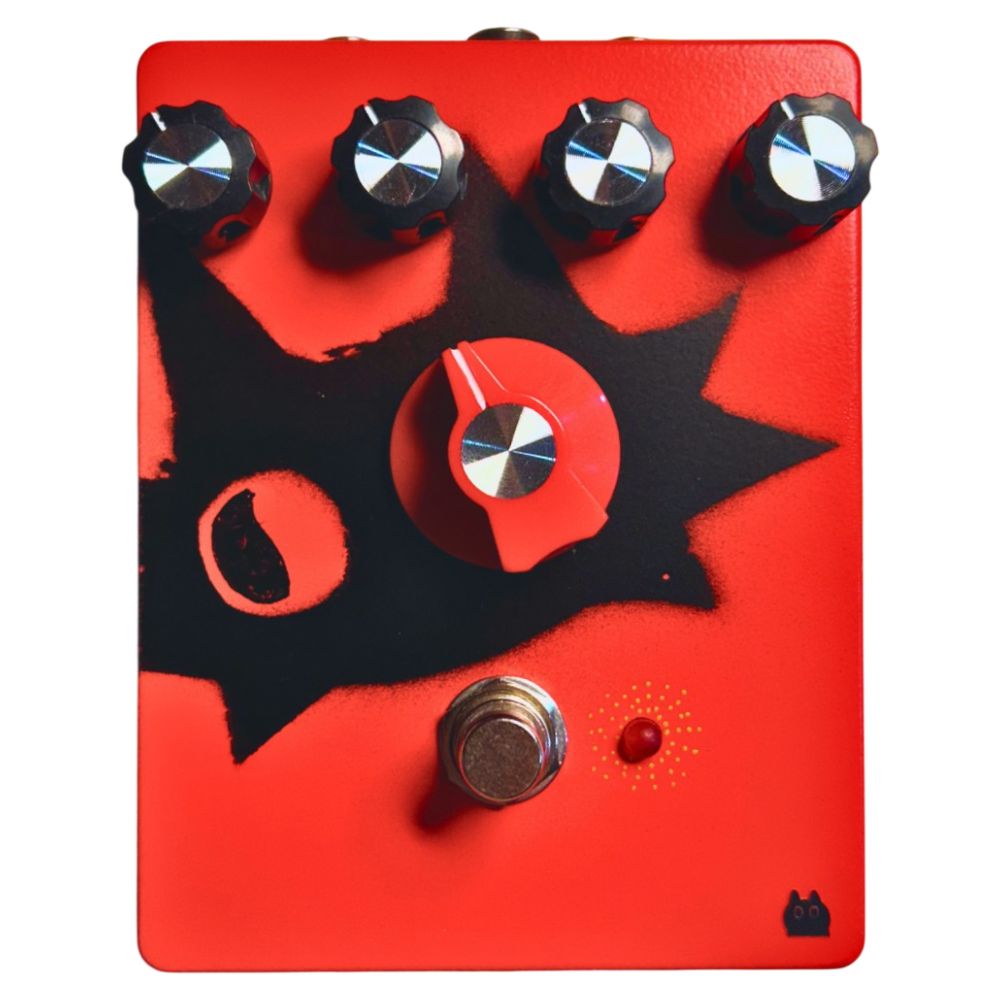 Front view of TONECAT BRUTUS Overdrive Pedal on white background