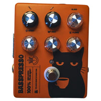 Front view of TONECAT BassPresso Preamp for Bass Pedal on white background