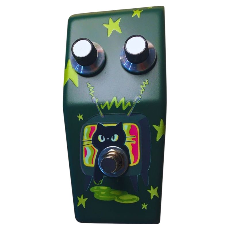 Front view of TONECAT RadioCat Fuzz Bender Pedal on white background