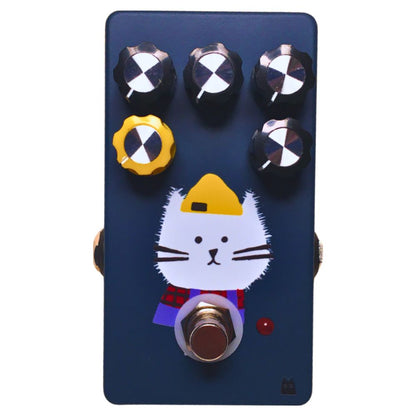 Front view of TONECAT Ziggy Fuzz Pedal on white background