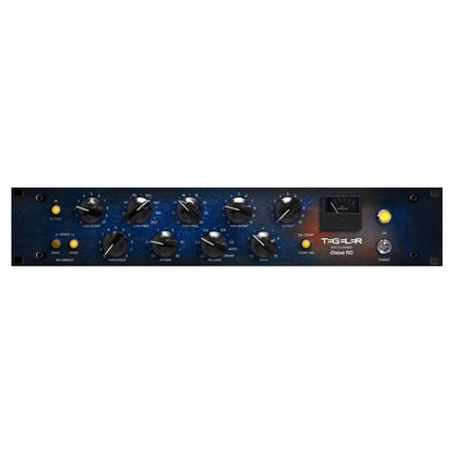 Front view of Tegeler Creme RC Bus Compressor and Mastering Equalizer on white background