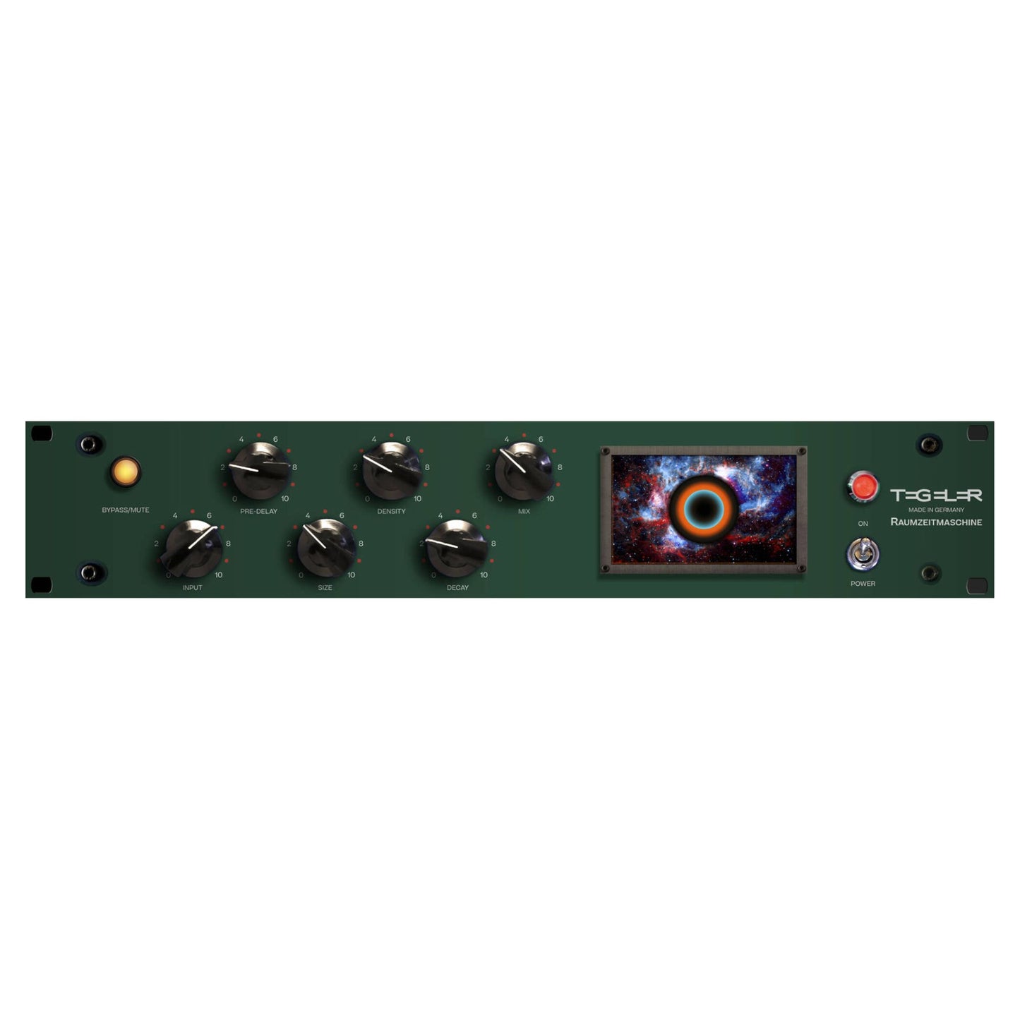 Front view of Tegeler Raumzeitmaschine Tube Reverb on white background