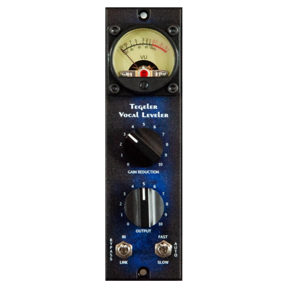 Front view of Tegeler Vocal Leveler 500 500er Opto Compressor on White background
