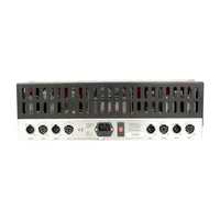 Back panel of rackmount effect with white background