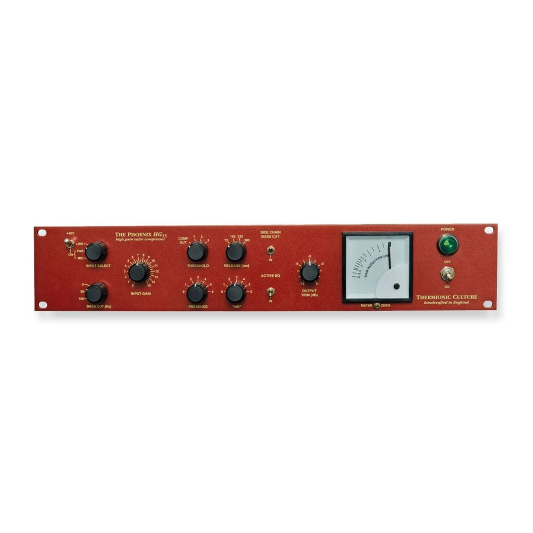 Front panel of Thermionic Culture Phoenix HG15 on white background