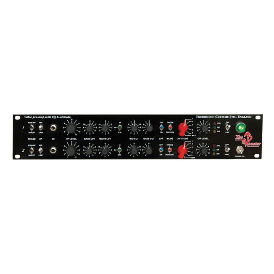 Front panel of black rackmount effect on white background
