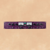 Purple rackmount effect front with orange cloudy background