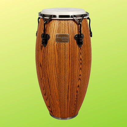 Front view of Tycoon 11″ Signature Grand Series Conga on Green Background