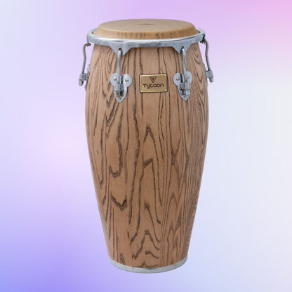 Front view of Tycoon 12 1/2“ Master Grand Series Conga on purple background