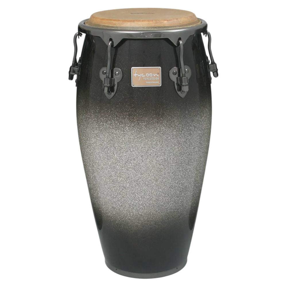 Front view of Tycoon 12 1/2“ Master Platinum Fade Series Conga on white background