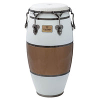Front view of Tycoon 12 1/2″ Signature Heritage Cafe Con Leche Series Conga on white background