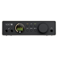 Front view of Universal Audio Volt 4 Gen 2 USB Audio Interface on white background