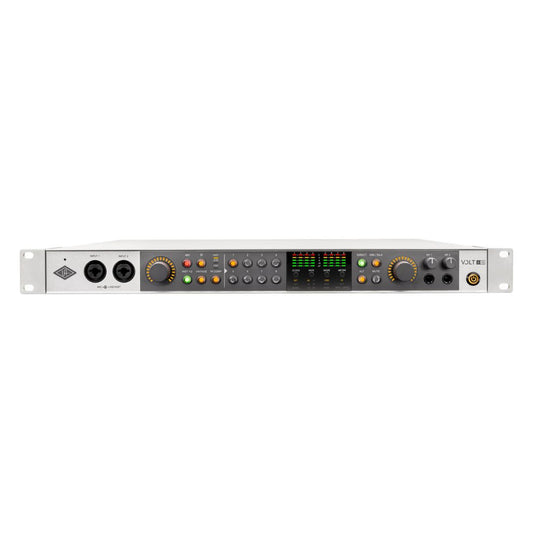 Front view of Universal Audio Volt 876 USB Recording Studio on white background