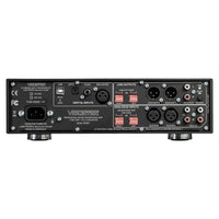 Rear ports view of Violectric DHA V590² Headphone Amplifier on white background