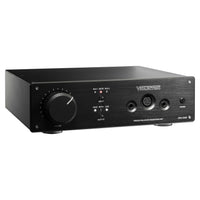 Angled view of Violectric HPA V340 Headphone Amplifier on white background