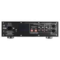 Rear ports view of Violectric HPA V340 Headphone Amplifier on white background