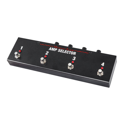 Angled front view of Voodoo Lab Amp Selector PRO Switcher Pedal on white background
