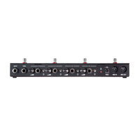 Top jacks view of Voodoo Lab Amp Selector PRO Switcher Pedal on white background
