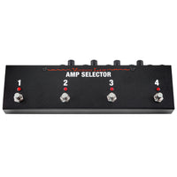 Front view of Voodoo Lab Amp Selector PRO Switcher Pedal on white background