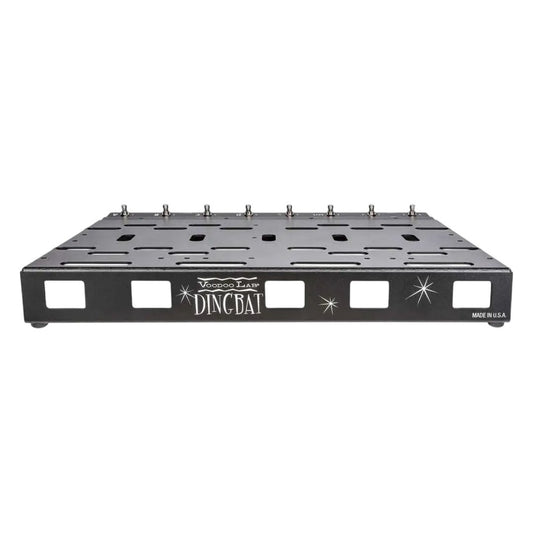 Front view of Voodoo Lab Dingbat PX Pedalboard on white background