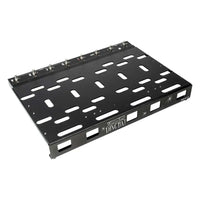 Angled to the left view of Voodoo Lab Dingbat PX Pedalboard on white background