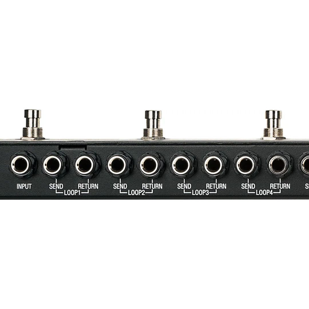 Close up view of rear of Voodoo Lab PX-8 PLUS on white background
