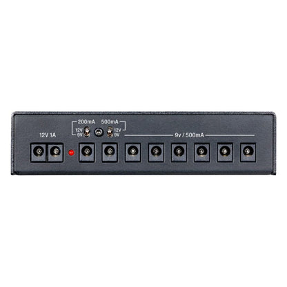 Front jacks view of Voodoo Lab Pedal Power 3 on white background