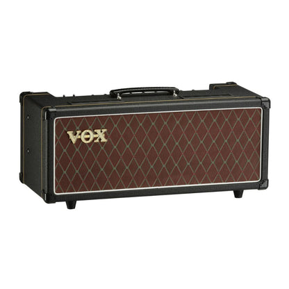 Angled front view of Vox AC15 Custom Tube Amplifier Head on white background
