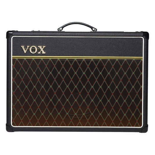 Front view of Vox AC15 Custom Tube Guitar Amplifier Standard on white background