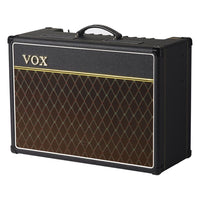 Angled view of Vox AC15 Custom Tube Guitar Amplifier Standard on white background