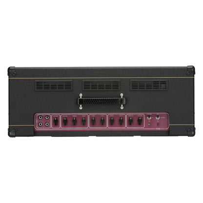 Top view of Vox AC30 Custom Tube Amplifier Head on white background