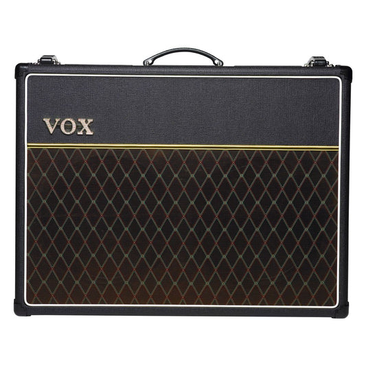 Front view of Vox AC30 Custom Valve Guitar Amplifier Standard on white background
