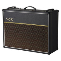 Angled view of Vox AC30 Custom Valve Guitar Amplifier Standard on white background