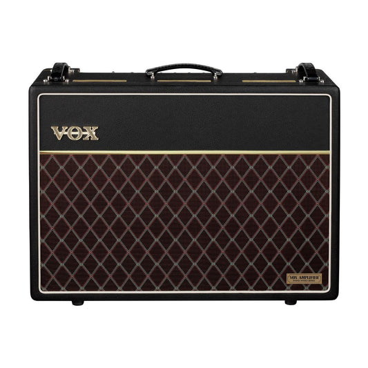 Front view of Vox AC30 Hand-Wired Greenback Guitar Amplifier on white background