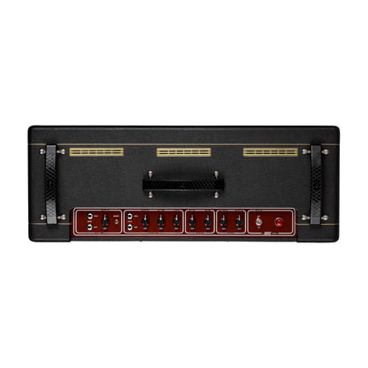 Top control panel view of Vox AC30 Hand-Wired Greenback Guitar Amplifier on white background
