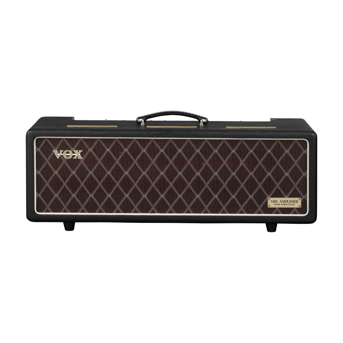 Front view of Vox AC30 Hand-Wired Head on white background