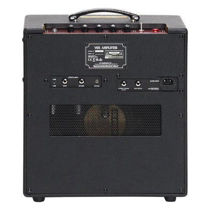 Rear view of Vox AC4 Hand-Wired Guitar Amplifier on white background