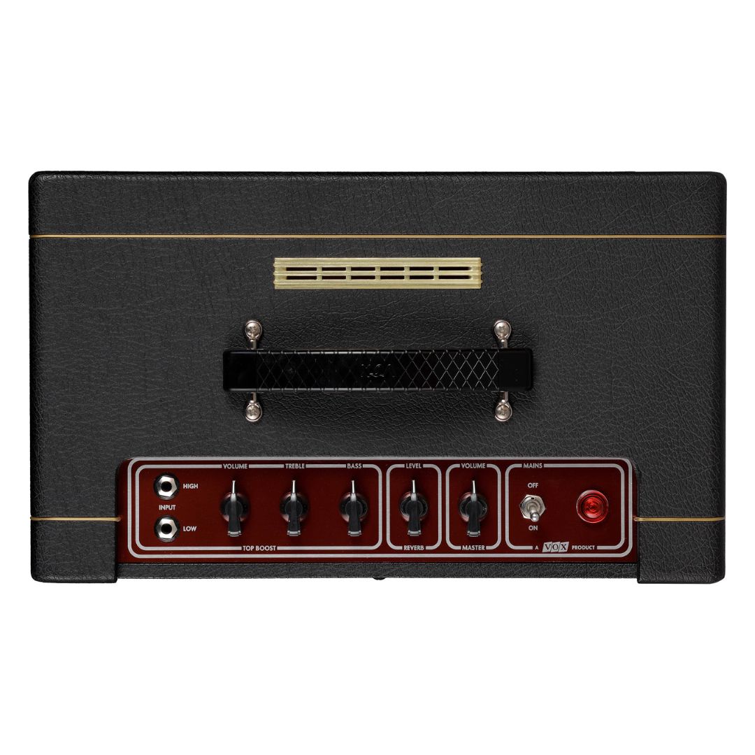 Top view of Vox AC4 Hand-Wired Guitar Amplifier on white background