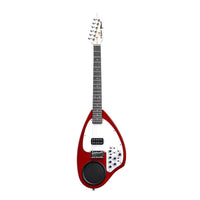 Front view of Vox APC-1 Electric Guitar Metallic Red on white background