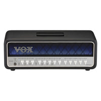 Front view of Vox MVX150H 150W Amplifier Head on white background