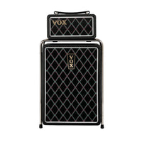 Front view of Vox Mini Superbeetle Bass Tube Amplifier Stack on white background