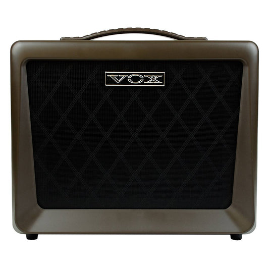 Front view of Vox VX50AG Acoustic Guitar Amplifier on white background