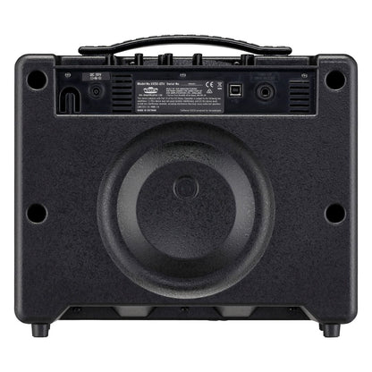 Rear view of Vox VX50GTV Hybrid Modeling Combo Amplifier on white background