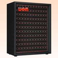 Angled view of WEM Custom Starfinder 1967 212VF Speaker Cabinet on orange background